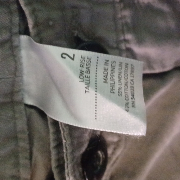 5 For $20 Size 2 grey linen Bermuda shorts - Picture 3 of 4